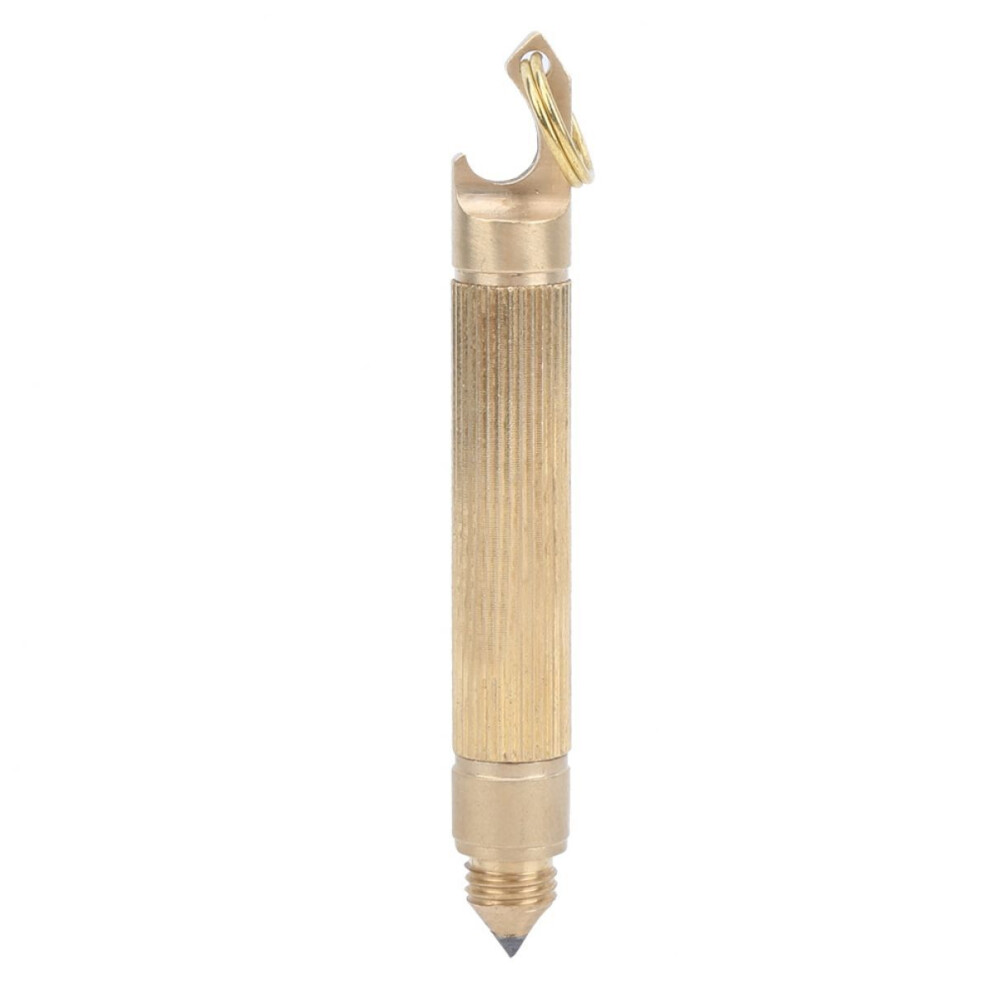 Portable Multi‑Function Brass Mini Folding Knife Bottle Opener With Keychain Hand Tools 9183899104781