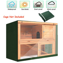 122X50X105cm Rabbit Hutch Protective Cover Rabbit Cage Cover Rain Cover Rabbit Hutch Cover, Green