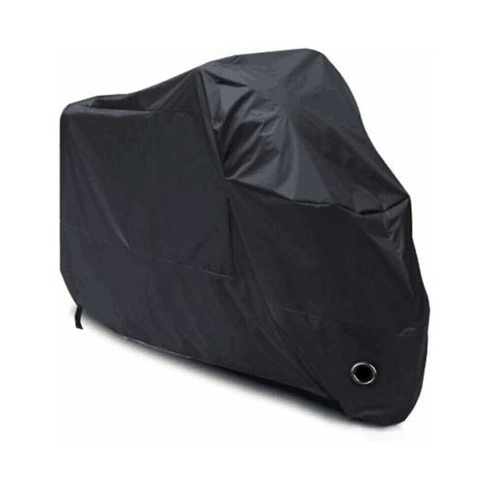 Motorcycle Covers Waterproof Motorcycle Cover, Cold And Weather Resistant 190T Protects From Dust - L 22095110Cm Black 9183899105924