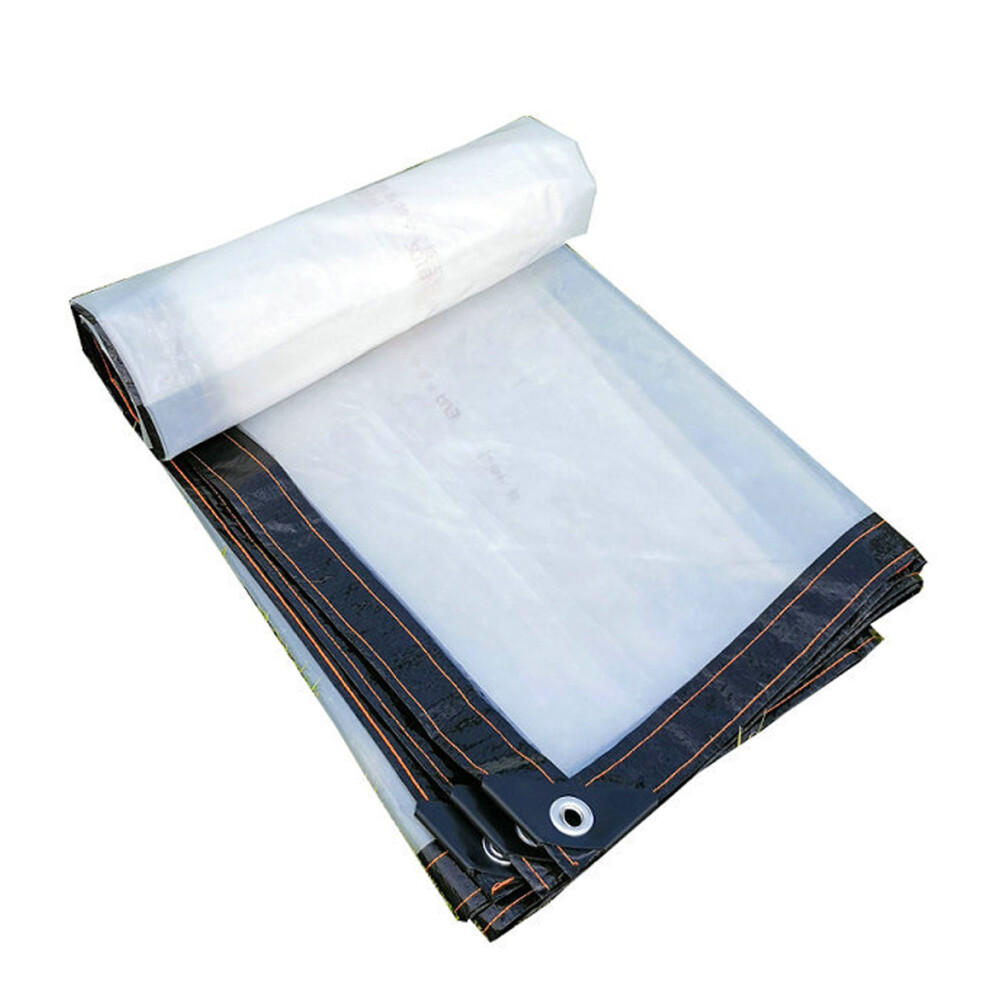 Transparent Tarpaulin For 2X4 Greenhouse, Waterproof Tarpaulin With Eyelet For Outdoor Indoor, Plant Covers 9183899107669