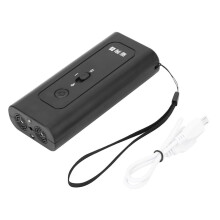 Black Ultrasonic Dog Repeller Anti Barking Stop Bark Training Device with Charging Cable