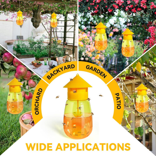 Fruit Fly Trap Killer Drosophila Trap Solid Insect Fly Trap Yellow for Home Farm 2