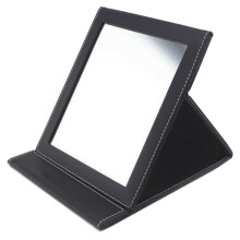Portable Folding Large Compact Vanity Mirror with PU Leather Stand