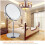 Magnifying table mirror in silver with 3x and 1x magnification 6