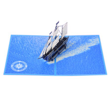 Sailboat 3D Pop Up Card,Greeting Card,Thank You Card,Boat Card,Fathers Day Card,Birthday Card,Get Well,Congratulations,Graduation,with Envelope