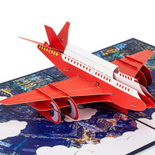 Airplane Pop Up Card,3D Handmade Greeting Card for All Occasions, Happy Birthday, Anniversary, Graduation, Congratulations, Fathers Day