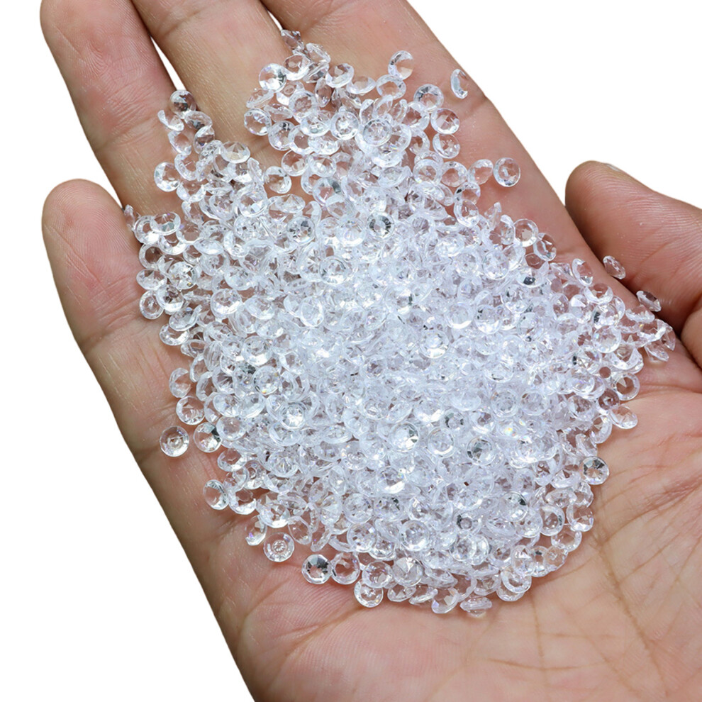 5000pcs DIY Pointed Acrylic Diamond Confetti Gems for Wedding Party (White)-image-OPC-PMHGBKC-NEW