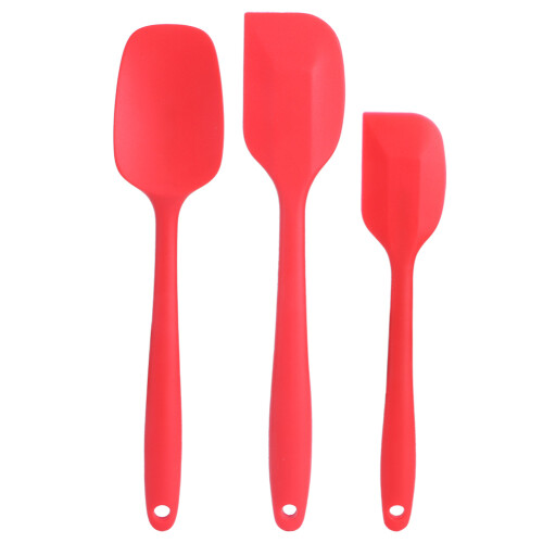 Silicone Spatula Set Cream Butter Scraper Non-stick Kitchen Cooking Baking Utensils 1