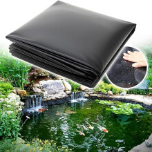 Pond Liner 0.13 mm PE Pond Liner Outdoor Fish Pond Liner Suitable for Ornamental Pond, Fish Pond, Waterfall (3x3m)