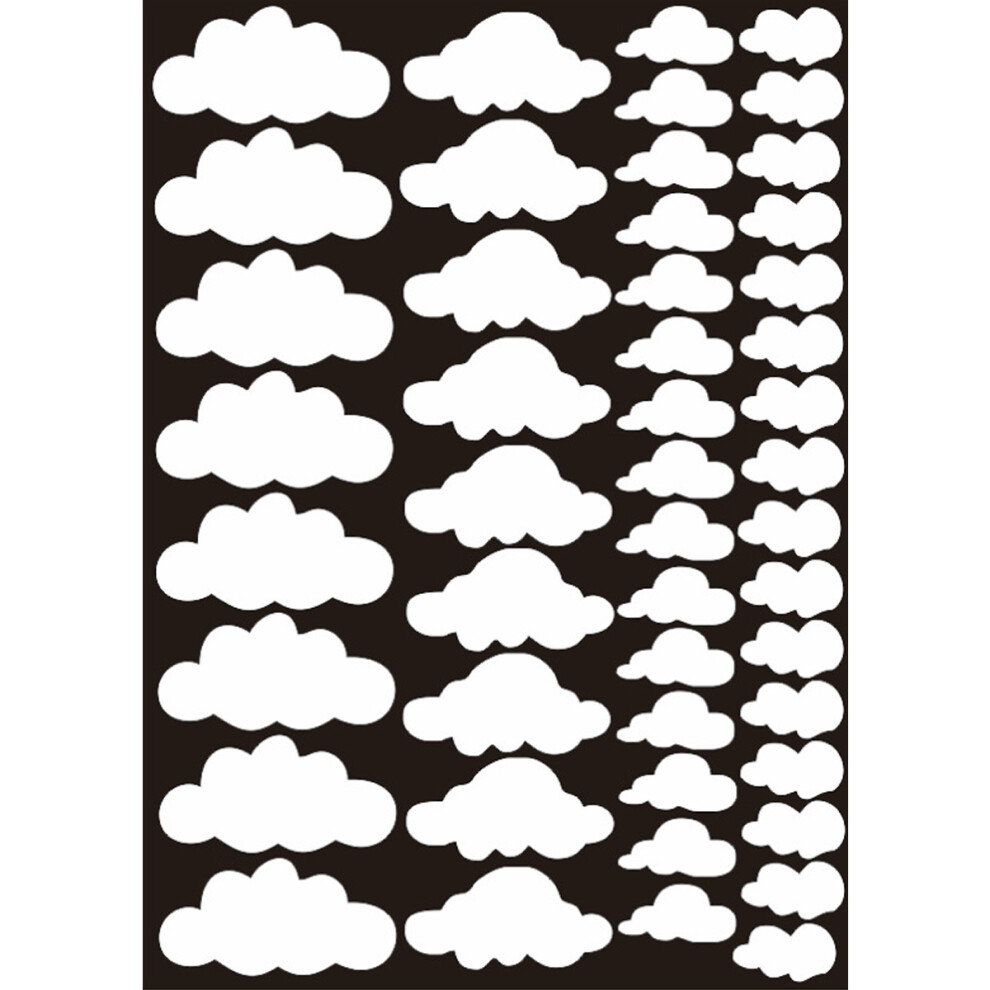 Clouds Wall Decals Removable DIY Large Sticker Self Adhesive Wallpaper for Living Room Nursery  Kids