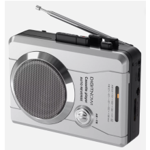 AM/FM Portable Pocket Radio and Voice Audio Personal Cassette Recorder Player