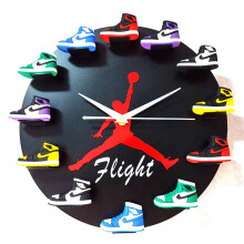 Home 30cm AJ1-12 Wall Clock, Clock Face for Home Living Room Office Coffee Bar Decor (JORDAN)