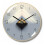Luminous Wall Clock - Radio-Controlled - 4 Blue LEDs - Darkness Detector - 3 Lighting Modes: Permanent/Off or Automatic - 30 cm 3