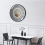Luminous Wall Clock - Radio-Controlled - 4 Blue LEDs - Darkness Detector - 3 Lighting Modes: Permanent/Off or Automatic - 30 cm 6