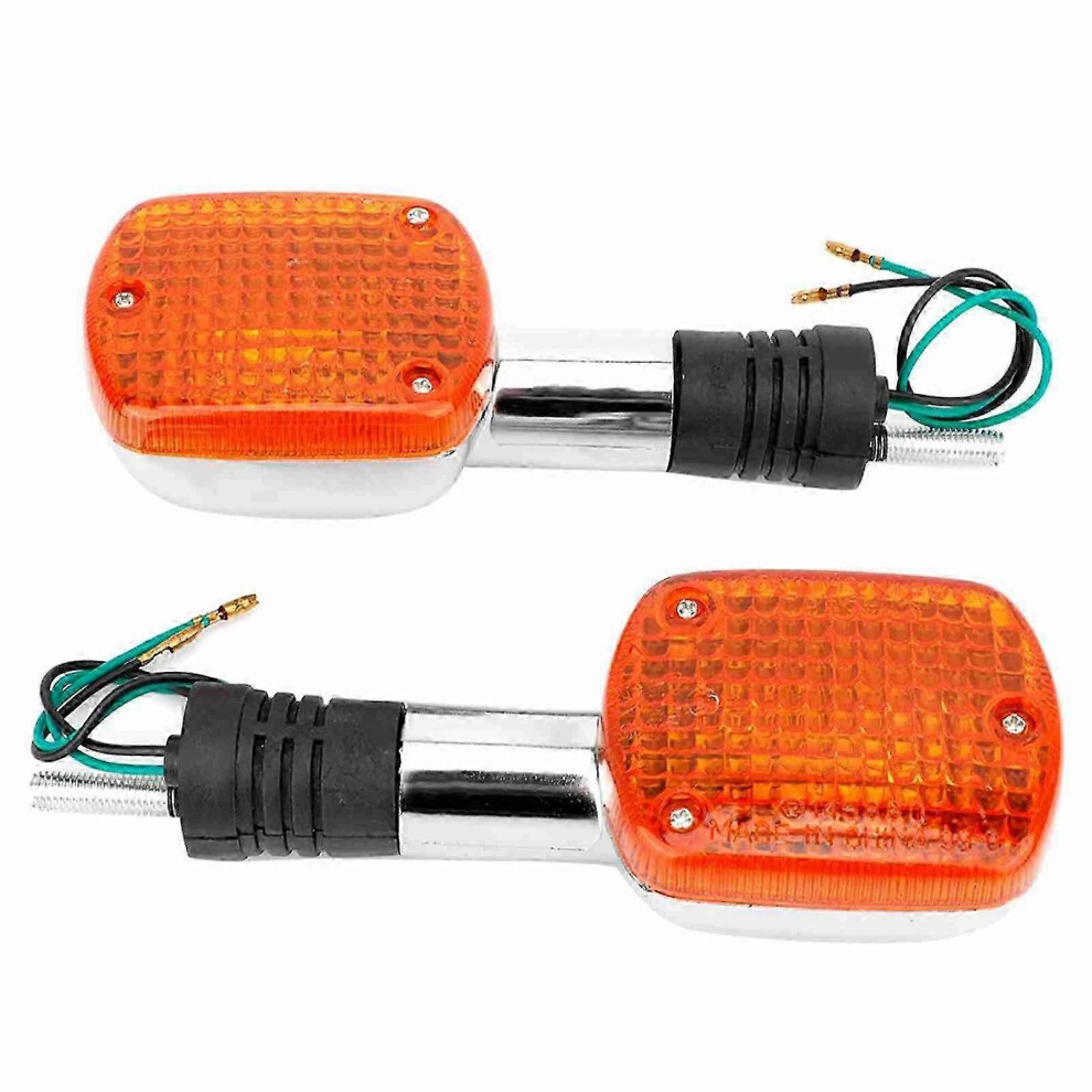 Kikidex (As Show, One Size) A Pair Of Motorcycle Turn Signal Indicator Light For Honda 8Mm