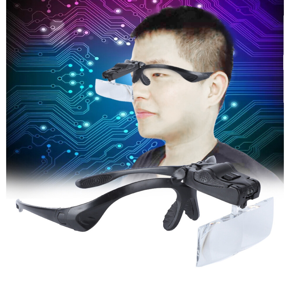Light Headset Magnifying Glass With Led