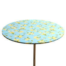 Round form fitting tablecloth with elastic edge, water and oil resistant plastic tablecloth, vinyl flannel backed tablecloth