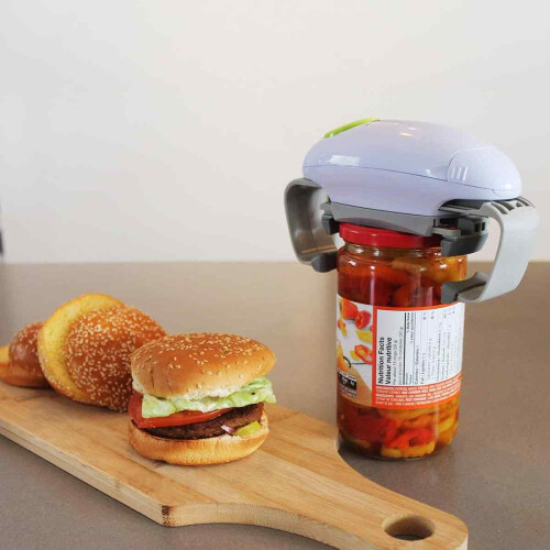 One Touch Automatic Jar Opener, Multi-functional Jar and Container Opener 2