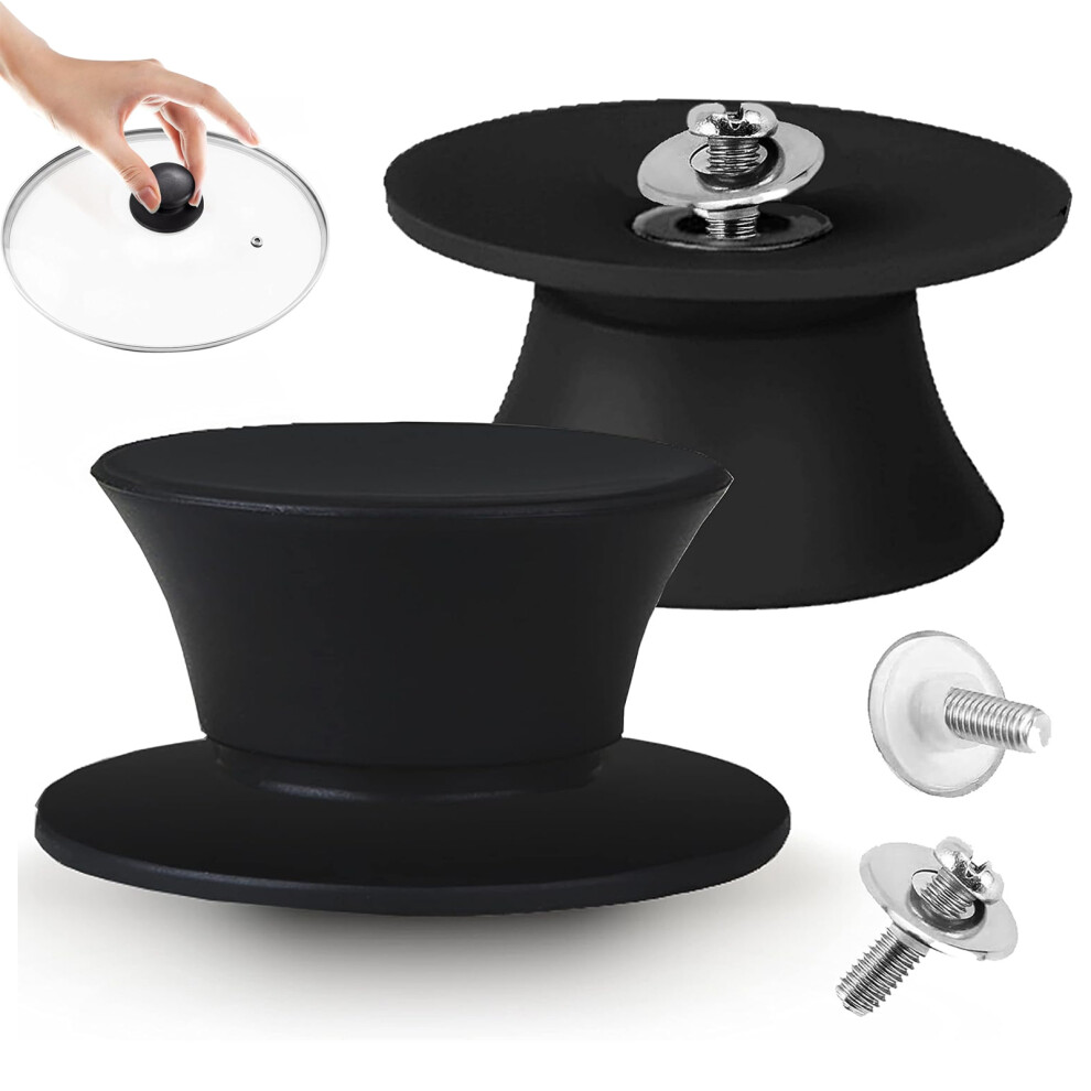 Silicone Pot Lid Replacement Knob Handles Universal, 2 Pcs Heat-Resistant, Non-Slip Replacement Lid Knobs for Holes in Glass and Cookware Lids-image-OPC-PMHGK5B-NEW