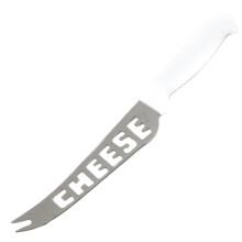 Stainless Steel Blade Cheese Knife with Plastic Handle, 9.5 inch Blade, White