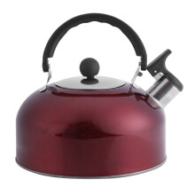 3L Stainless Steel Stovetop Whistling Large Spout Coffee Kettle Hot Water Tea Pot Red