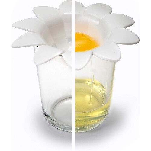 Daisy Plastic Egg Separator, Egg White Yolk Divider Kitchen Gadgets Baking Tools Egg Extractor, Cute Flower Design 1