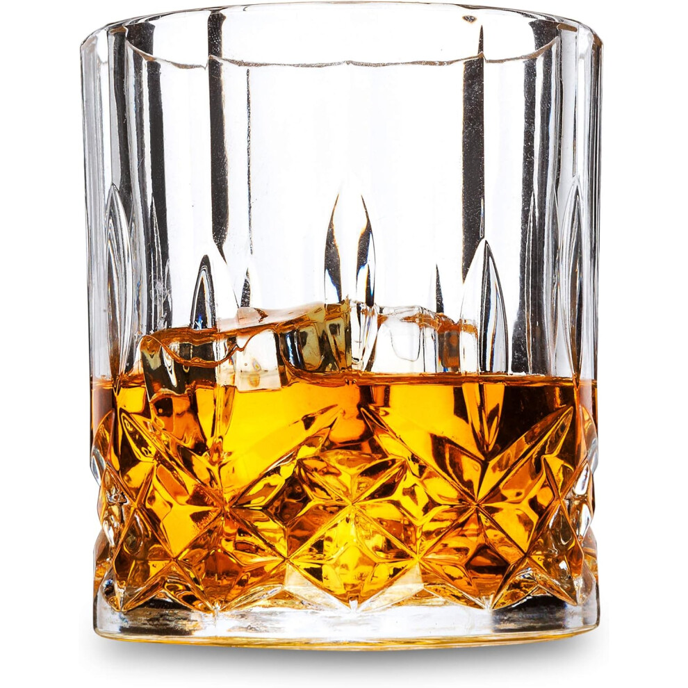 Whiskey Glasses, Lead-Free Crystal Whiskey Glass, 300 ml, Perfect Gift for Whiskey Lovers, Set of 4 Pieces-image-OPC-PMHGN2V-NEW