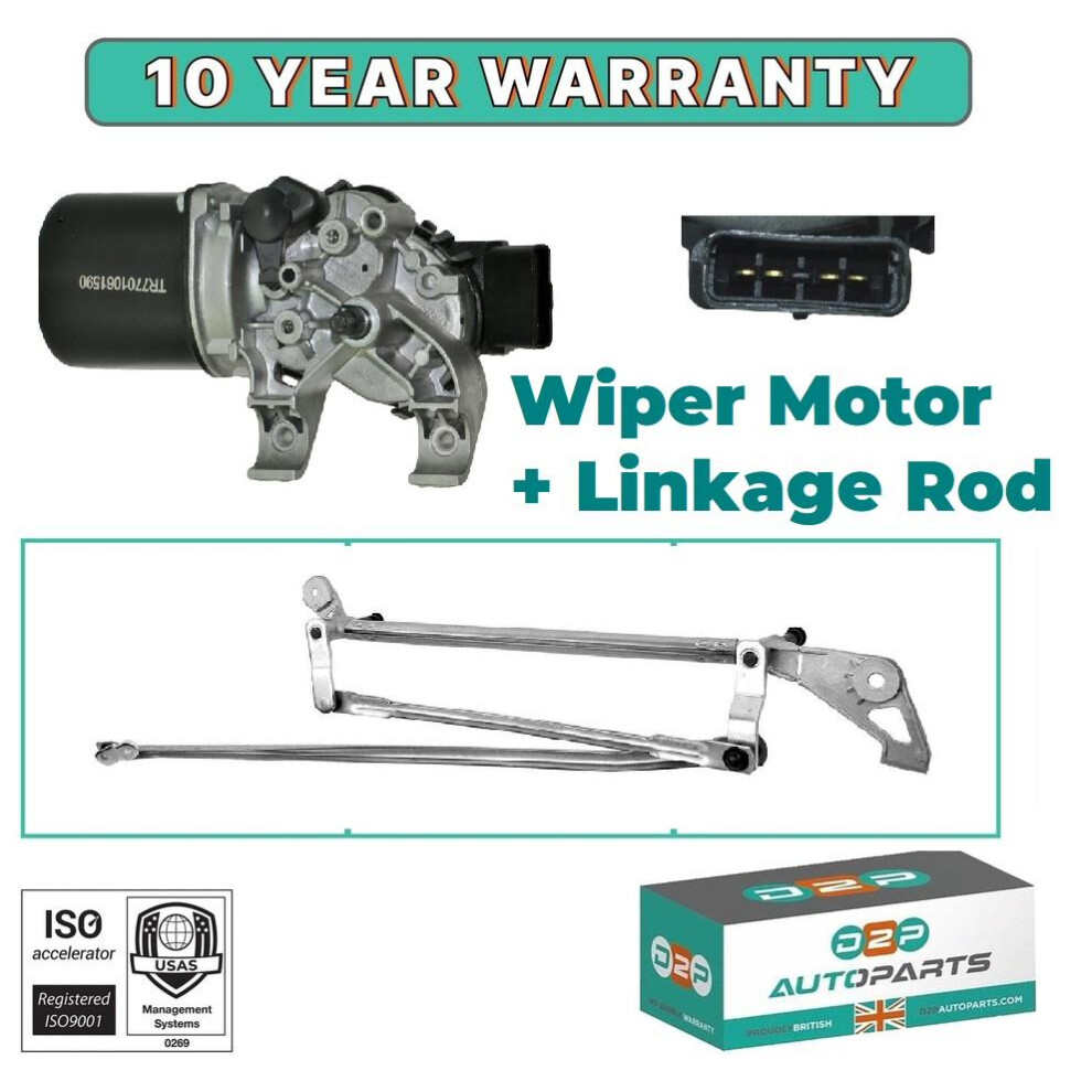 RENAULT CLIO MK3 2005-2014 FRONT WINDSCREEN WIPER MOTOR - Image 4