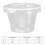 100 Sets Plastic Portion Cups with Lids Transparent Disposable Condiment Container 6