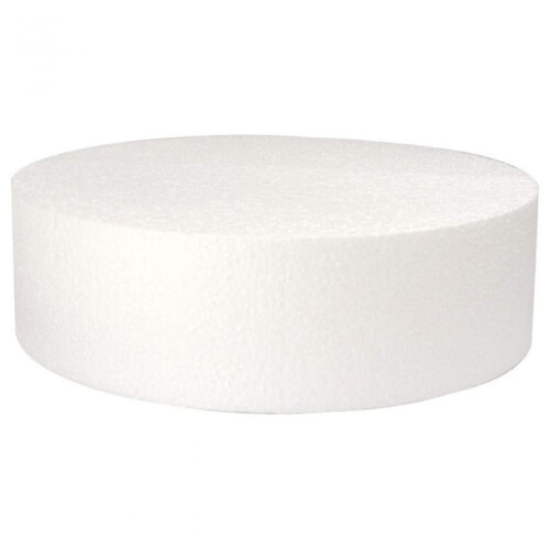 Round Cake Dummy, Styrene (18" x 3") Great for practicing cake decorating 1