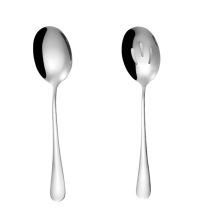 Serving Spoons X 3, Slotted Spoons X 3, 8.7 Inches Large Stainless Steel Utility Advanced Performance Skimmer Perforated Serving Spoons Buffet Can Ban