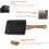 Nonstick Omelette Pan, Aluminum Portable Square Griddle Poached Egg Small Kitchen Stove 3