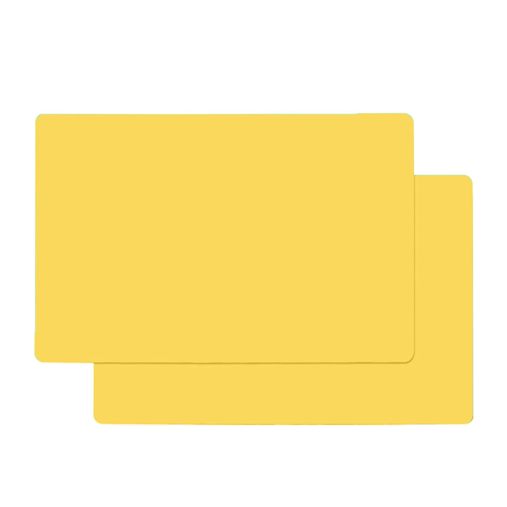 Silicone Mats For Kitchen Counter, Large Silicone Countertop Protector Nonskid Heat Resistant Desk Saver Pad - Yellow