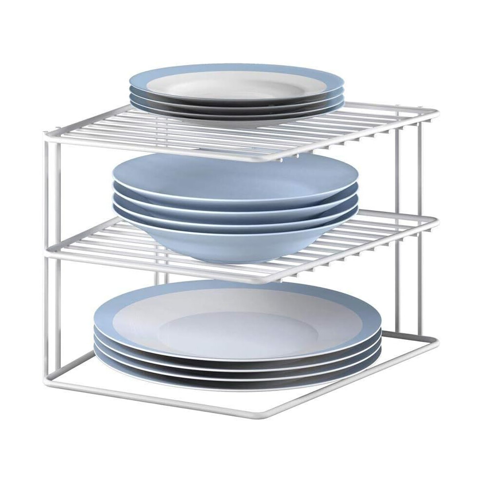 Metaltex Silos 364202 corner plate holder shelf White 25 x 25 x 19 cm-image-OPC-PMHGR5W-NEW