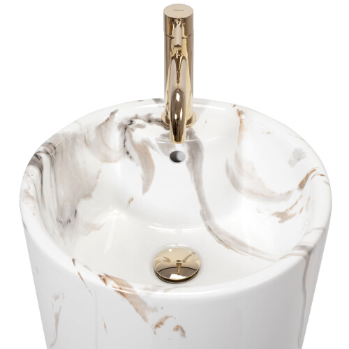 Freestanding Ceramic Basin Blanka Marble 2