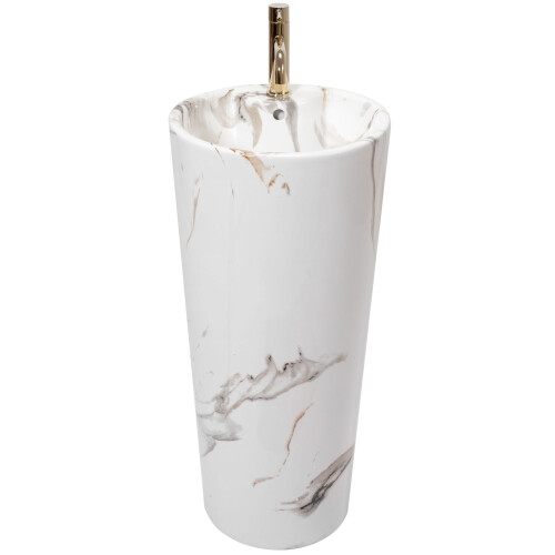 Freestanding Ceramic Basin Blanka Marble 1