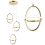Led-riippuvalaisin G064-3cpr Gold 1