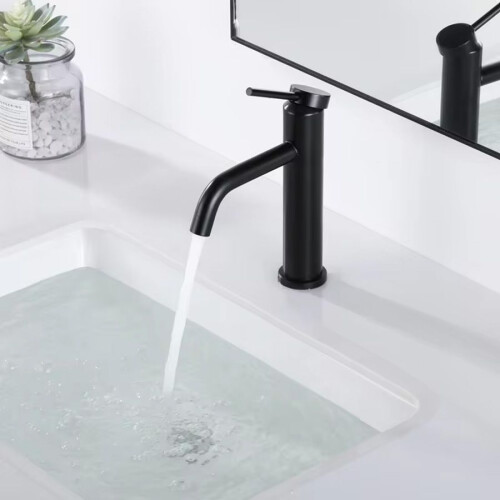 Robinet De Lavabo Rea Clif Black Mat 1