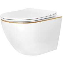 Toilet Bowl Rea Carlo Mini Tornado Nfq Gold Edge