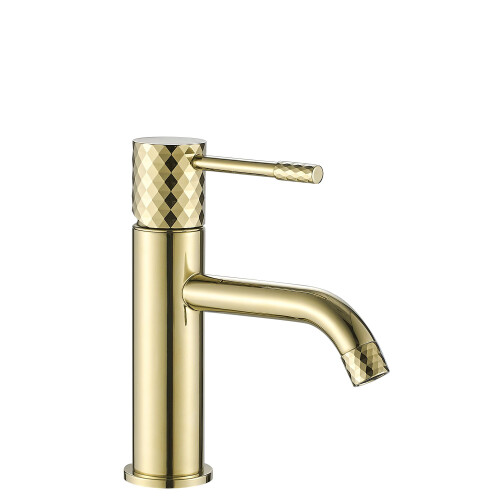 Βρύση Νιπτήρα Rea Lungo Diamond Gold Χαμηλή