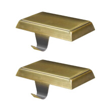 2 Teile/satz Weihnachten Strumpf Halterung Basis Kamine-Gold