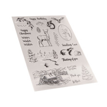 Klare Silikonstempel Weihnachten Scrapbooking Stempel für DIY