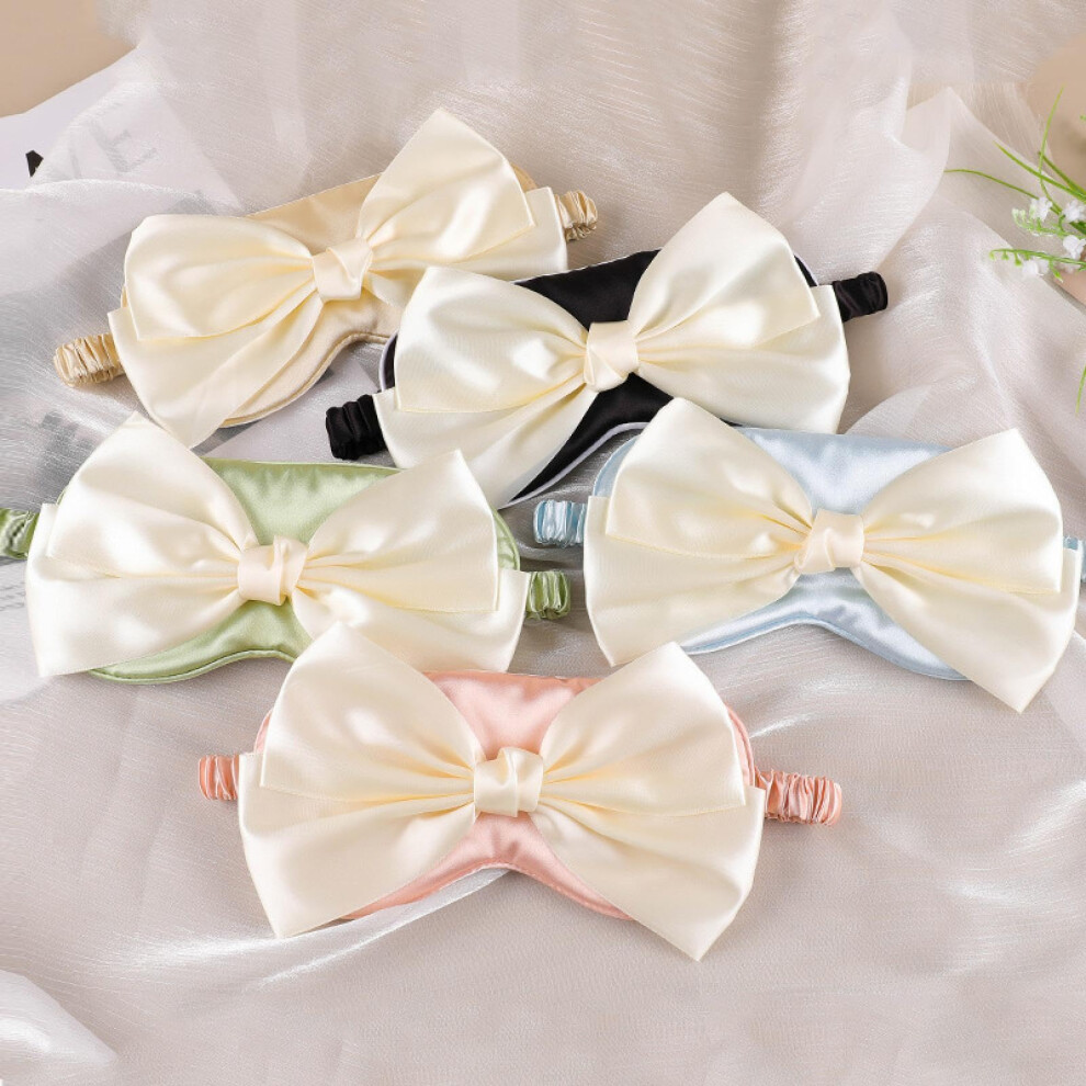 Bow Eye Mask Imitation Silk, Sleeping Shade Eye Mask, Relieve Eye Fatigue, Bow Style