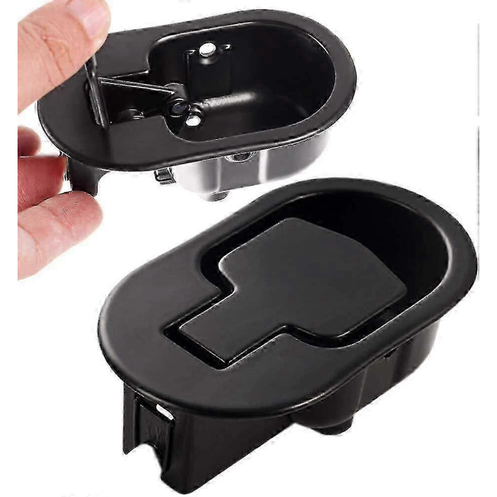 Kikidex (As Show, One Size) Recliner Replacement Parts Replacement Recliner Handle Chair Sofa Couch Release Replacement Metal Pull Recliner Handle 2Pcs