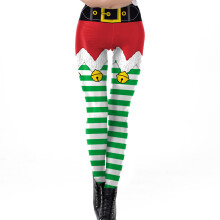 Frauen hässliche Weihnachten gefälschte Elf Shorts Print-078 M