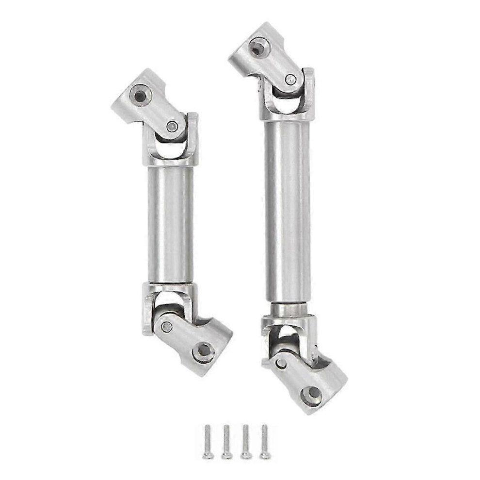 Kikidex (As Show, One Size) Stainless Steel Universal Joint Drive Shafts Chassis Center Driveshaft For 1/18 Rc Crawler Redcat P