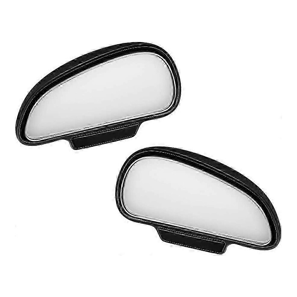 Kikidex (As Show, One Size) 2Pcs Rearview Blind Spot Mirror,Wide Angle Car Blind Spot Mirror,360 Degree Car Auxiliary Mirror(Black) Black