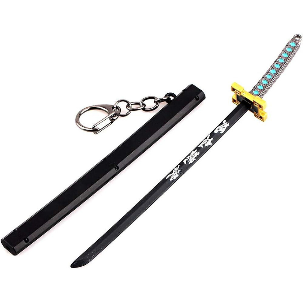 Kikidex (As Show, One Size) Demon Slayer Sword Mini Katana Keychains Anime Figure Tanjiro For Men Kimetsu No Yaiba Zenitsu Key Chain Cosplay Pendant
