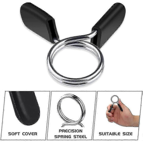 (As show, One size) Dumbbell Locks 30mm, 4 Pieces Spring Locks, Metal Locks, Spring Locks, Spring 2