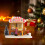 Weihnachts-LED-beleuchtetes Haus aus Kunstharz, 5